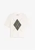 Halbarmshirt mit Pailetten und Druck, bonprix