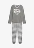 Pyjama coton à manches longues, bonprix