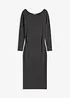 Midikleid mit Cashmere-Anteil und seitlicher Raffung, bonprix