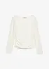 T-shirt manches longues en dentelle, bonprix