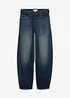 Jean Barrel taille mi-haute avec ceinture, bonprix