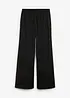 Pantalon palazzo aspect laine, bonprix