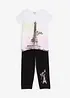 Shirt + 3/4 Leggings aus reiner Bio-Baumwolle (2-tlg), bonprix