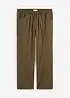 Pantalon taille extensible classique en coton léger, droit, bonprix