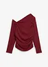 T-shirt asymétrique en crêpe texturé, bonprix