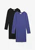 Lot de 2 robes en jersey coton extensible, bonprix