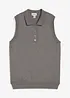 Top en fine maille avec soie et col polo, bonprix