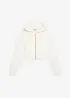 Sweat zippé à capuche 100% coton, bonprix