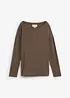 T-shirt manches longues en viscose extensible, bonprix