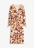 Bedrucktes Midikleid mit Lurex, bonprix
