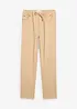 Pantalon droit taille élastiquée, 100% coton, bonprix