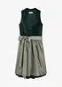 Dirndl avec corsage en velours et tablier en satin, bonprix