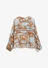 Blouse en mousseline à volants, bonprix