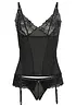 Top porte-jarretelles + string ouvert (ens. 2 pces), bonprix