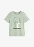 T-shirt avec imprimé brillant, bonprix