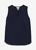 Blouse sans manches en viscose douce, bonprix