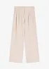 Pantalon fluide à pinces en viscose mélangée, bonprix