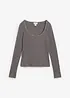 T-shirt côtelé 100% coton, bonprix