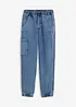 Jean jogger cargo extensible, Loose, bonprix