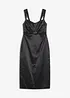 Robe longue en satin fluide, bonprix