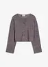 Gerippte Feinstrickjacke, bonprix