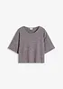 T-shirt court et boxy, bonprix