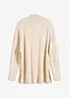 Pull forme cape en viscose mélangée, bonprix