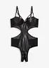Stringbody ouvert mit Wetlook, bonprix