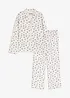 Oversized Pyjama mit Knopfleiste, bonprix