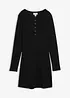 Robe côtelée en coton extensible, bonprix