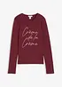 T-shirt manches longues 100% coton, bonprix