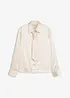 Satinbluse mit abnehmbarer Krawatte (2-tlg.), bonprix