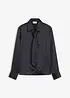 Satinbluse mit abnehmbarer Krawatte (2-tlg.), bonprix