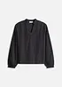 Bluse aus Baumwolle mit Spitzen-Details, bonprix