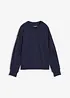 Sweatshirt mit weitem Ripp-Kragen aus Bio-Baumwolle, bonprix