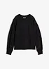 Sweatshirt mit weitem Ripp-Kragen aus Bio-Baumwolle, bonprix