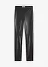 Lederimitat-Hose im Punto di Roma Mix, bonprix