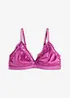 Soutien-gorge bralette en matière brillante, bonprix
