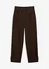 Pantalon en twill, taille haute, bonprix