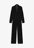 Jersey-Jumpsuit aus fließendem Samt, bonprix
