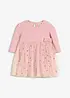 Robe body en coton avec imprimé cœurs, bonprix