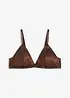 Triangel Bralette aus glitzerndem Material, bonprix