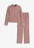 Loungewear Hausanzug aus weicher Rippe, oversized, bonprix