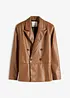 Oversize-Blazer aus Lederimitat, bonprix