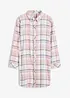 Gewebtes Nachthemd aus Flanell mit Knopfleiste, bonprix