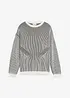 Pull côtelé ample en coton mélangé, bonprix
