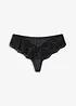 String Panty aus glänzendem Material, bonprix