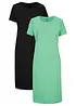 Lot de 2 robes en jersey 100% coton, bonprix