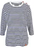 T-shirt manches longues oversize avec boutons, bonprix