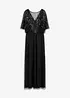 Robe longue en tulle fin avec sequins brodés, bonprix